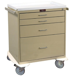 Harloff Treatment Cart Classic Line Steel 32 X 35.5 X 22 Inch Beige 2 Drawers, 3 Inch / 1 Drawer, 6 Inch / 1 Drawer, 12 Inch - Each - 6350-EA
