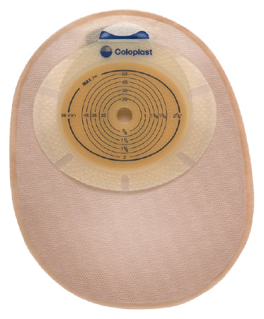 Coloplast Ostomy Pouch SenSura® One-Piece System 8 Inch Length 1-3/8 Inch Stoma Closed End Flat, Pre-Cut - Box of 30 - 15484-BX