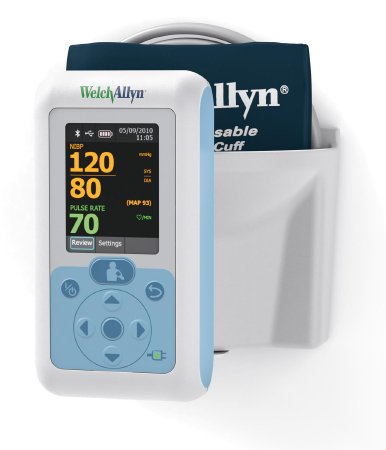 Welch Allyn Automatic Digital Blood Pressure Monitor ProBP 3400™ Multiple Sizes Nylon 23 - 40 cm Wall Mount - Each - 34XXWT-B-EA