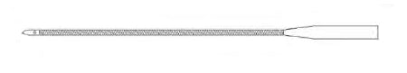 Edwards Lifesciences Venous Cannula Straight Open Lighthouse Tip Thin-Flex Single Stage 12 Fr. 11 Inch (1/4 Inch Acceptance) - Case of 10 - TF012L-CS