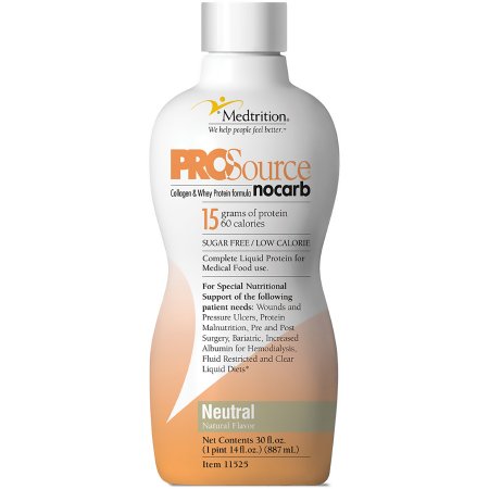 Medtrition/National Nutrition Oral Supplement ProSource™ NoCarb Neutral Flavor Liquid 30 oz. Bottle - Each - 11525-EA