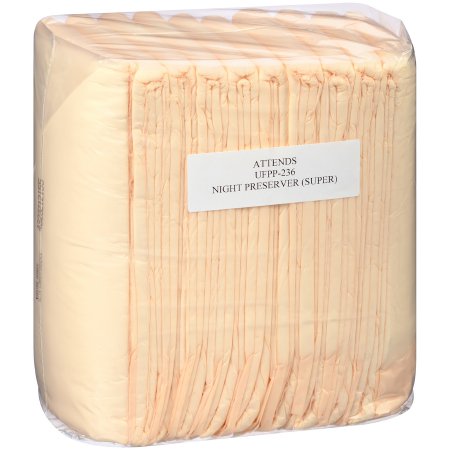 Attends Healthcare Products Disposable Underpad Attends® Care Night Preserver® 23 X 36 Inch Cellulose / Polymer Heavy Absorbency - Pack of 10 - UFPP-236-PK