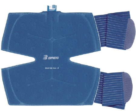 Breg Cold Therapy Pad WrapOn™ Knee One Size Fits Most 10-1/4 X 11-1/4 Inch Plastic / Felt / Foam / Elastic Reusable - Each - 04700-EA