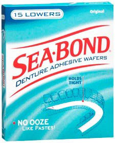 Combe Inc Denture Adhesive Sea•Bond® Wafer 15 per Box - Each - 01150900163-EA