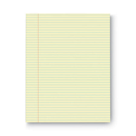 Universal® Glue Top Pads, Narrow Rule, 50 Canary-Yellow 8.5 x 11 Sheets, Dozen - DZ/1 - UNV-42000-DZ