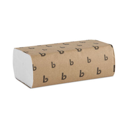 Boardwalk® Multifold Paper Towels, 1-Ply, 9 x 9.45, White, 250 Towels/Pack, 16 Packs/Carton - CT/1 - BWK-6200-CT