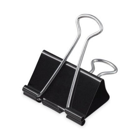 Universal® Binder Clip Zip-Seal Bag Value Pack, Mini, Black/Silver, 144/Pack - Pack of 1 - UNV-10199VP-PK
