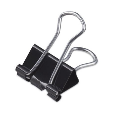 Universal® Binder Clips with Storage Tub, Small, Black/Silver, 40/Pack - Pack of 1 - UNV-11140-PK