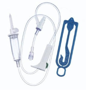 B. Braun Secondary IV Administration Set Ultrasite® Gravity 1 Port 15 Drops / mL Drip Rate Without Filter 30 Inch Tubing Solution - Each - US1921-EA