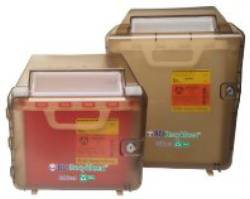 BD Sharps Container Cabinet / Wall Enclosure Recykleen™ Recycled Material, 100% Wall Mount Locking - Each - 305096-EA
