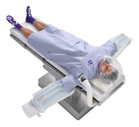 3M Patient Warming Gown 3M™ Bair Hugger™ Flex X-Large Blue Reusable - Case of 20 - 81203-CS