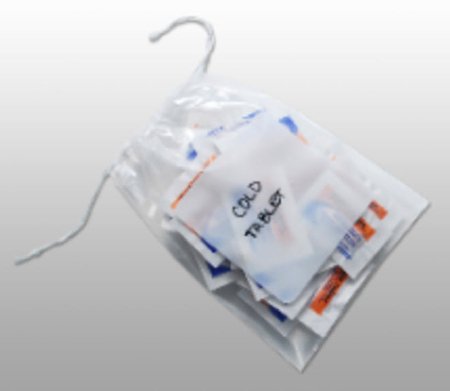 Elkay Plastics Patient Belongings Bag Elkay® Plastics 10 X 14-1/2 Inch Polypropylene Drawstring Closure Clear - Case of 1000 - DS151014W-CS