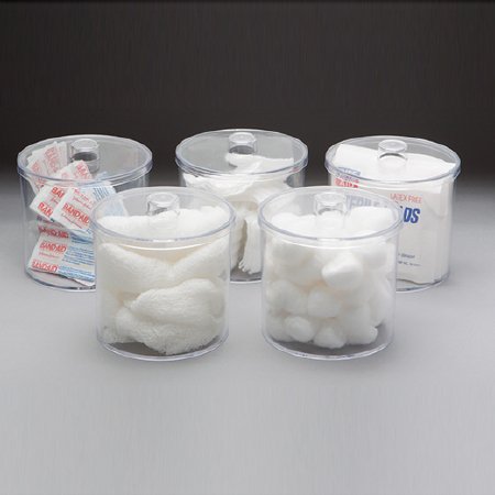 Dukal Sundry Jar Plastic Clear 4 X 4 Inch - Case of 5 - 4021-CS