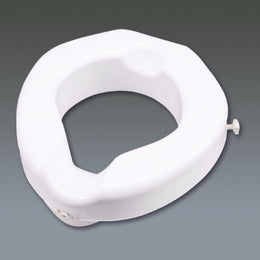Patterson Medical Supply Raised Toilet Seat 4-1/4 Inch Height White 500 lbs. Weight Capacity - Each - 081512938-EA