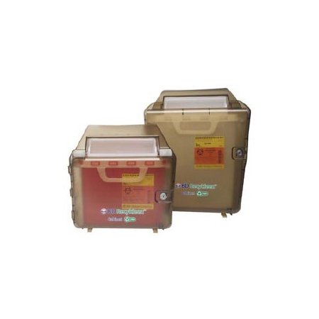 BD Sharps Container Cabinet / Wall Enclosure Recykleen™ Recycled Material, 100% Wall Mount Locking - Each - 305097-EA