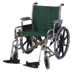 Newmatic Medical MRI Non-Magnetic Wheelchair Full Length Arm Swing-Away Footrest Forest Green Upholstery 20 Inch Seat Width Adult 250 lbs. Weight Capacity - Each - 11097-EA
