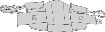 Drive Medical Sling 2 Point Large 400 lbs. Weight Capacity - Box of 1 - 13263F-BX
