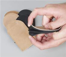 Alimed AliMed® Adjustable Heel Lift Medium Leather / Rubber Beige / Black - KT/6 - 2970004492-KT