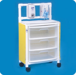 IPU Isolation Station 15 X 26 X 43 Inch, 7 X 14 X 19 Inch Drawer, 6 X 12 Inch Sliding Backboards Three Spacious Drawers - Each - ISO ST33-EA