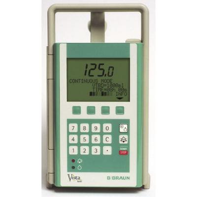 Monet Medical Reconditioned Large Volume Infusion Pump Vista® Basic 7.2 Volt NiCd Rechargeable Battery Linear Peristaltic NonWireless 0.1 to 800.0 mL / Hr. Flow Rate Digital - Each - BB637-202R1-EA