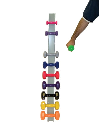 Fabrication Enterprises Wall Rack Cando® Holds 10 Dumbbells - Each - 10-0575-EA