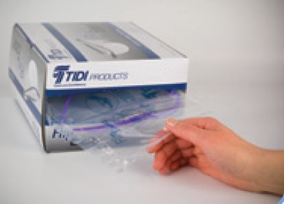 Tidi Products Protective Glasses TIDIShield® Flip â€˜N Go™ Fit Over Uncoated Clear Tint Blue Frame Over Ear One Size Fits Most - Box of 25 - 9300FE-50-BX