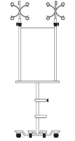 B. Braun Infusion Pump Stand 4 Device 6-Leg - Each - N7517-EA