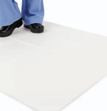 Stryker Medical Absorbent Floor Mat QuickWick™ 28 X 56 Inch White - Case of 12 - 0702156028-CS
