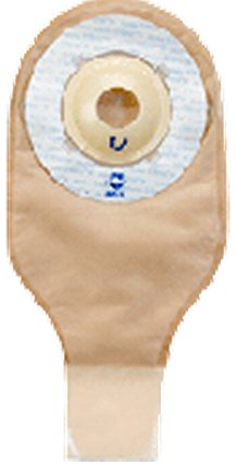 Marlen Manufacturing Ileostomy / Colostomy Pouch UltraLite™ One-Piece System 9 Inch Length Drainable Deep Convex, Pre-Cut - Box of 10 - 55329-BX