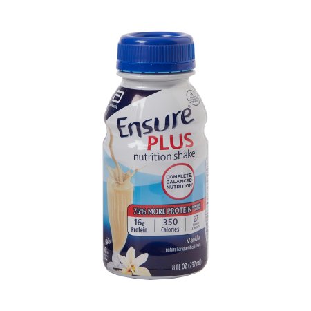 Abbott Nutrition Oral Supplement Ensure® Plus Nutrition Shake Vanilla Flavor Liquid 8 oz. Bottle - Pack of 6 - 57263-PK