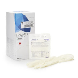 Ansell Surgical Glove GAMMEX® Non-Latex PI Size 7 Sterile Polyisoprene Standard Cuff Length Micro-Textured White Chemo Tested - Box of 50 - 20685770-BX