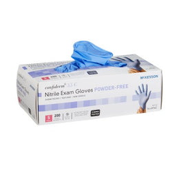 McKesson Exam Glove McKesson Confiderm® 3.5C Small NonSterile Nitrile Standard Cuff Length Textured Fingertips Blue Chemo Tested - Box of 200 - 14-6974C-BX