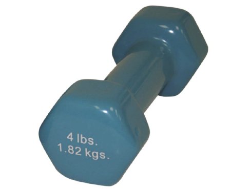 Fabrication Enterprises Dumbbell Hexagon Heads CanDo® 4 lbs. - Each - 10-0553-EA
