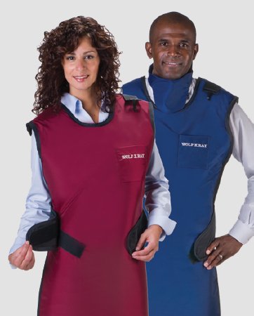 Wolf X-Ray X-Ray Apron Black Easy Wrap Style Large - Each - 65023LW-25-EA