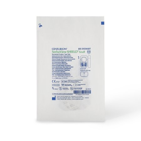 Medline Integrated Securement Dressing Sorbaview SHIELD Fabric / Film 2-1/2 X 4 Inch Sterile - Case of 100 - SV254UDT-CS