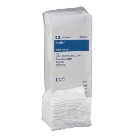 Cardinal Fluff Dressing Kerlix™ 7-3/4 X 8-3/4 Inch 100 per Pack NonSterile 12-Ply Rectangle - Case of 400 - 1272-CS