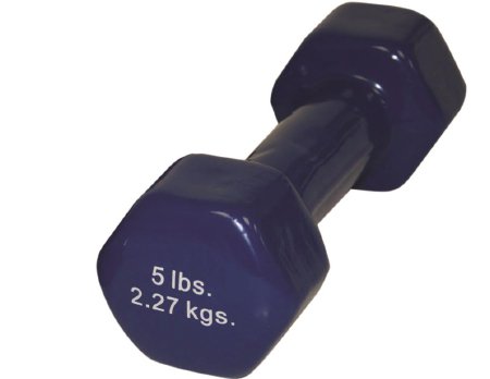 Fabrication Enterprises Dumbbell Hexagon Heads CanDo® 5 lbs. - Each - 10-0554-EA