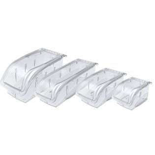 Akro-Mils Storage Bin Hang and Stack Clear Polycarbonate 5-1/4 x 5-1/2 X 10-7/8 Inch - CT/12 - 305B1-CT