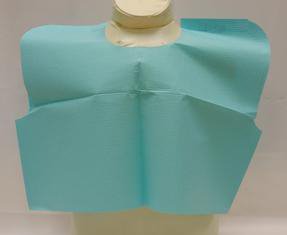 Tidi Products Exam Cape Tidi® Teal One Size Fits Most Front / Back Opening Without Closure Unisex - Case of 100 - 910501-CS