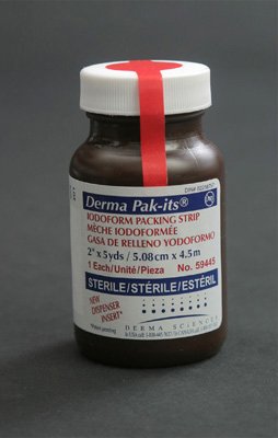 Gentell Wound Packing Strip Pak-Its® Iodoform 1/2 Inch X 5 Yard Sterile - Case of 12 - 59246-CS