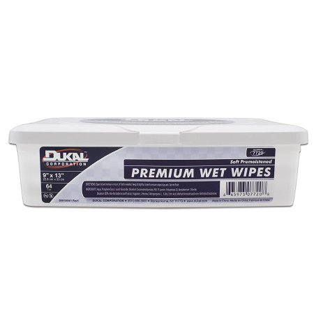 Dukal Personal Wipe Dukal™ Premium Tub Aloe / Lanolin Scented 64 Count - Pack of 64 - 7720-PK