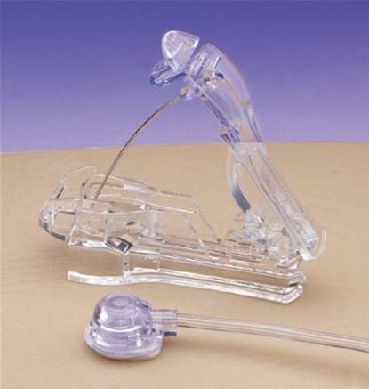 Smiths Medical Huber Infusion Set Gripper Micro® 22 Gauge 1-1/4 Inch Without Port - Box of 12 - 21-3253-24-BX