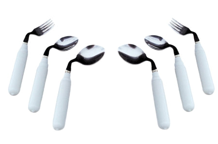 Fabrication Enterprises Teaspoon Sager® Angled / Right Handed Vinyl-Coated - Each - 61-0047R-EA