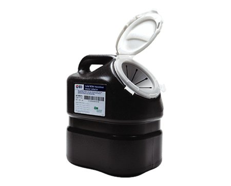 BD RCRA Waste Container Recykleen™ Black Base 12 H X 10-1/2 W X 7-1/2 D Inch Vertical Entry 3 Gallon - Case of 12 - 305075-CS