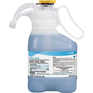Lagasse Diversey™ Virex® II 256 Surface Disinfectant Cleaner Quaternary Based SCOTT® Continuous Air Freshener Dispenser Liquid Concentrate 1.4 Liter Bottle Mint Scent NonSterile - Case of 2 - DVO5019317-CS