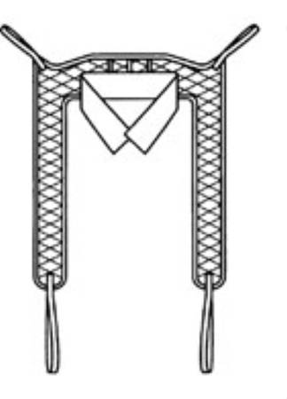 Joerns Healthcare Access Sling 6 Point Medium 500 lbs. Weight Capacity - Each - NA1603-EA
