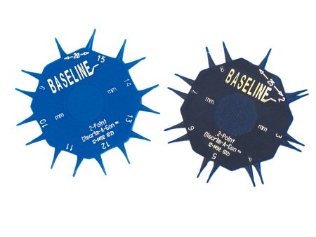 Fabrication Enterprises Baseline® Discrim-A-Gon™ 2 Point Aesthesiometer 1 to 25 mm - Each - 12-1492-EA