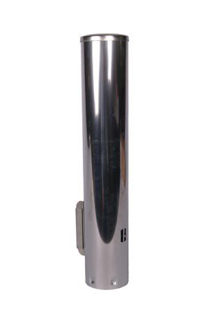 Tidi Products Cup Dispenser Tidi® Chrome Finish Steel Manual 50 Count Surface Mount - Each - 9246-EA