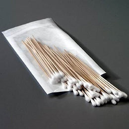 Sklar Swabstick Cotton Tip Wood Shaft 3 Inch Sterile 10 per Pack - Case of 250 - 96-1666-CS