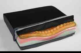 Alimed Coccyx Support Seat Cushion AliMed® Sit-Straight™ 18 W X 16 D X 3-1/2 H Inch Foam / Gel - Each - 1791-EA